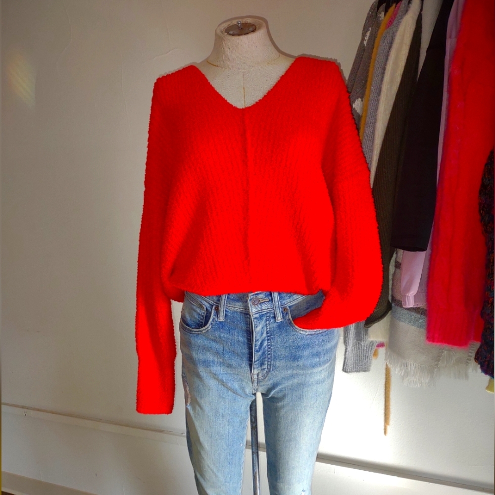 Red sincerely jewels size large Jules sweater